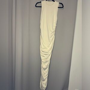 Cream Bodycon Maxi Dress